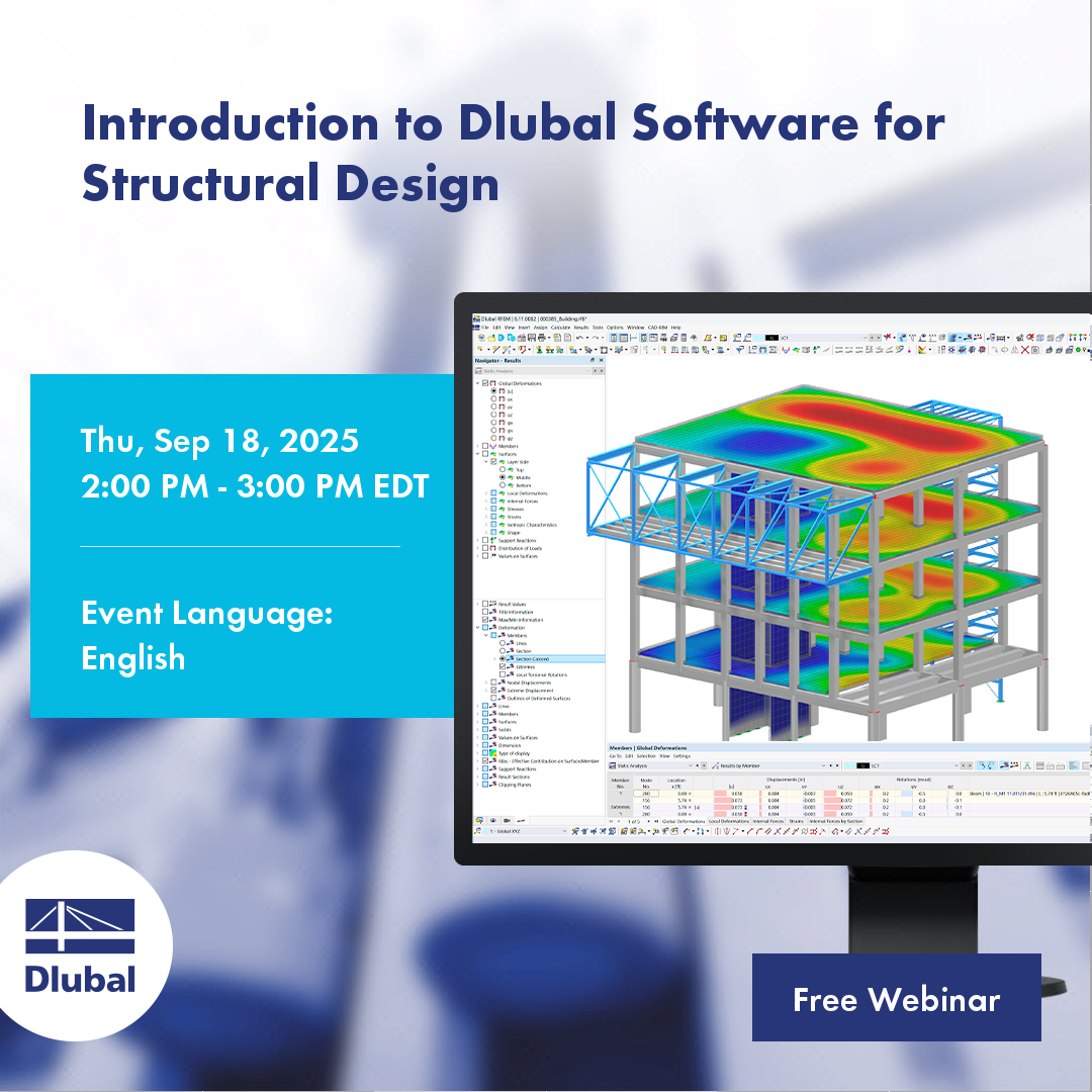 Introduction to Dlubal Software for Structural Design (USA) | Thu, Sep ...