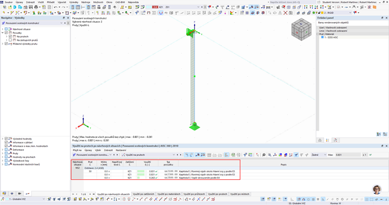 After deactivating the Torsional Warping add-on, the design will be performed according to Chapter E.
