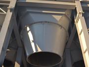 Detailed view of a silo outlet opening in an industrial plant. Photo by PPVP KARKAS.