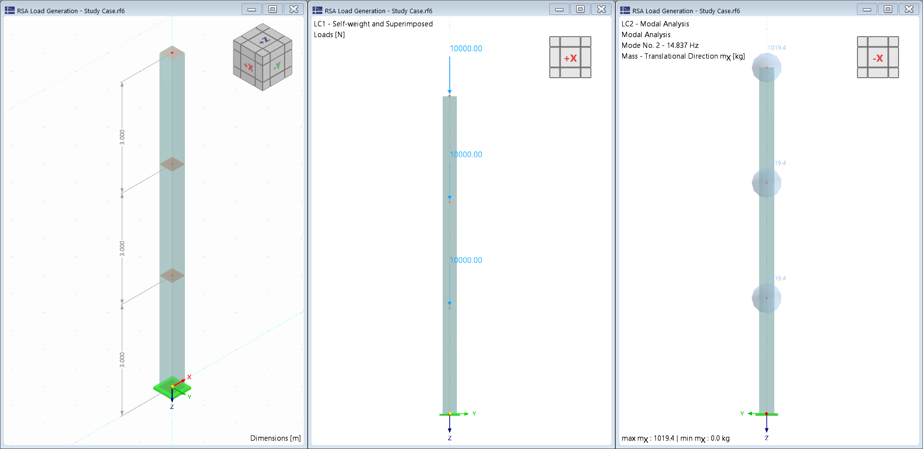 KB 001985 | Load calculation in Response Spectrum Analysis and simplified seismic analyses