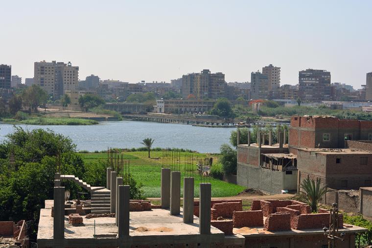 View of the capital Cairo, taking into account urban developments in Egypt's New Delta regions.