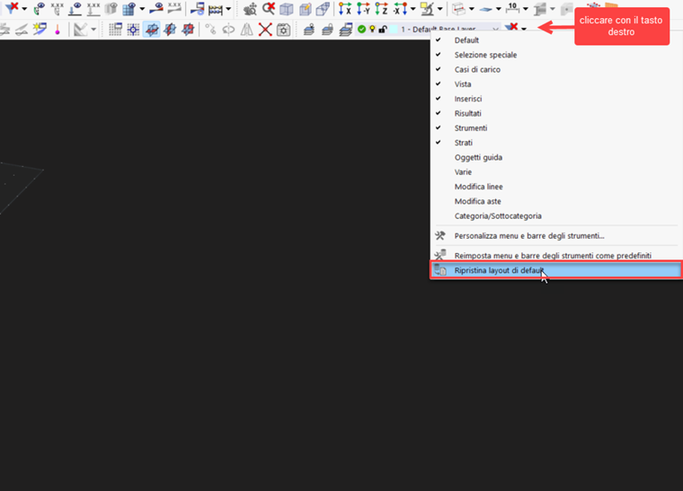 Restoring Default Layout
