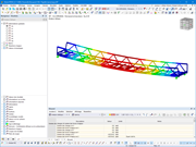 Deformations of the pedestrian bridge in RFEM | © ACML