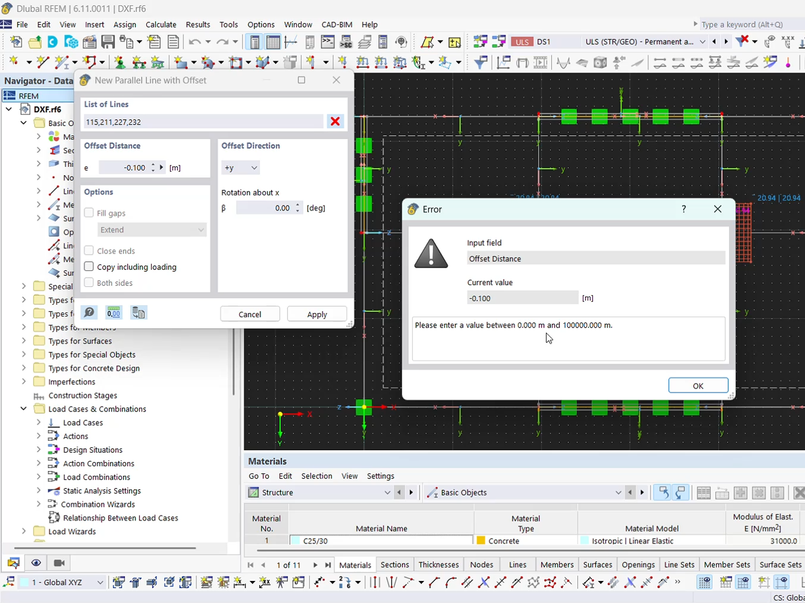 The updated feature allows negative values for parallel line generation, enhancing model flexibility.