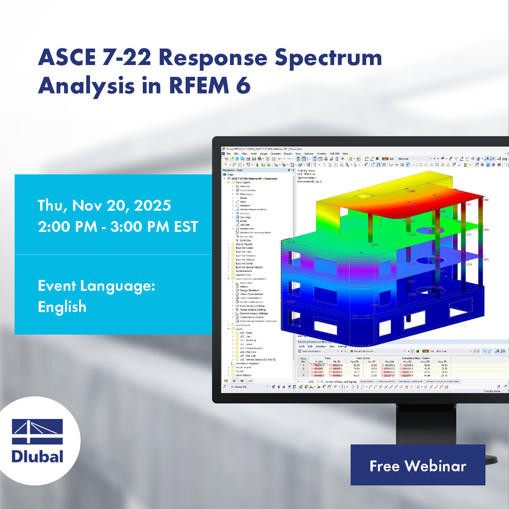 ASCE 7-22 Response Spectrum Analysis in RFEM 6