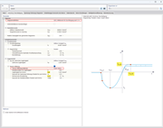 Deformation analysis using the anisotropic damage model with the “SLS Mean Values for Deflection” diagram.