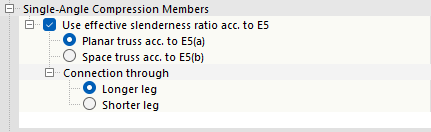 Single-Angle Compression Members According to AISC 360