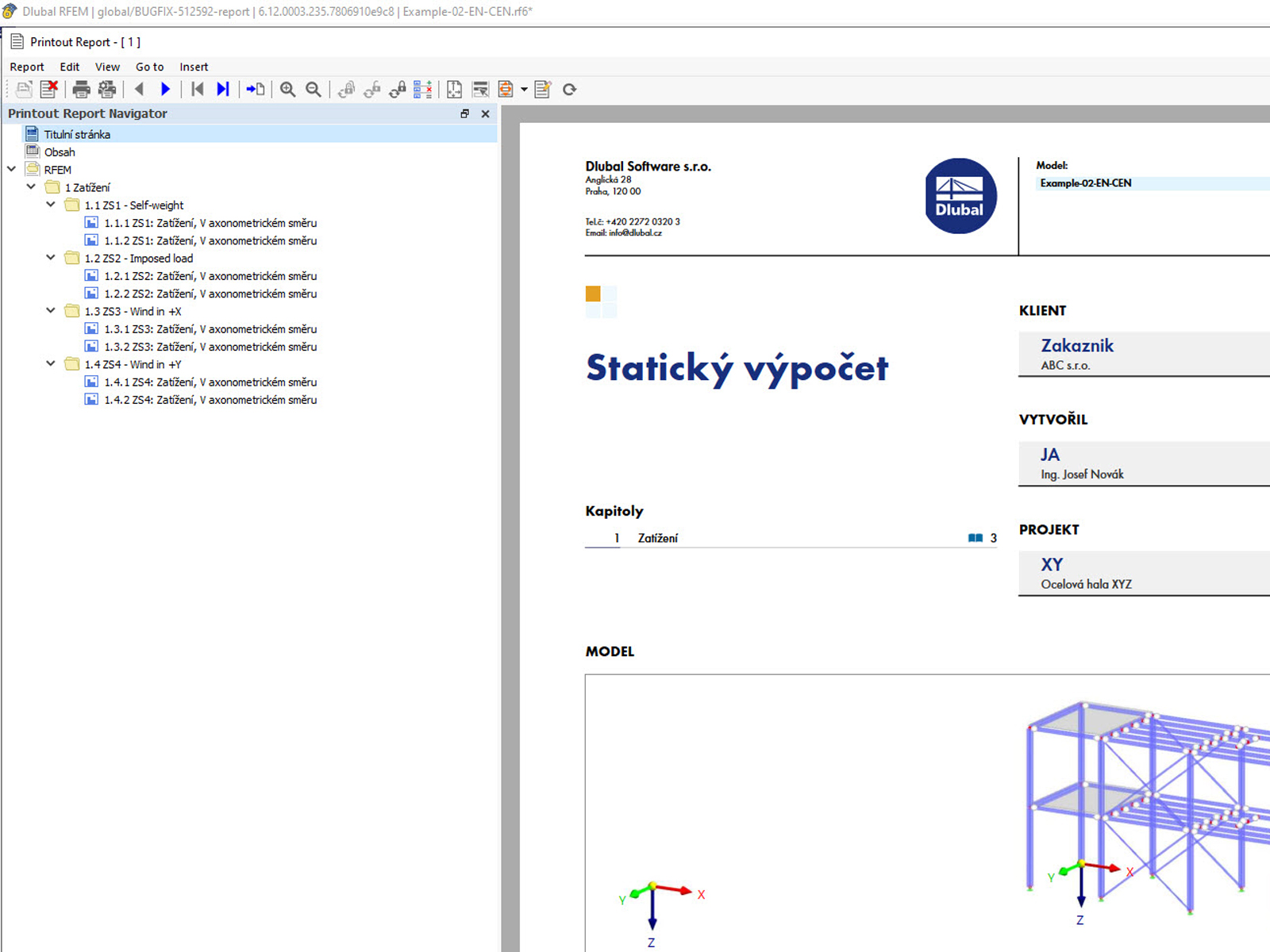 Updated cover page of printout report in landscape format with corrected details for accurate information display.