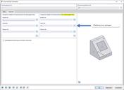 Display of the assignment of objects in a structural model for the independent meshing of piles.