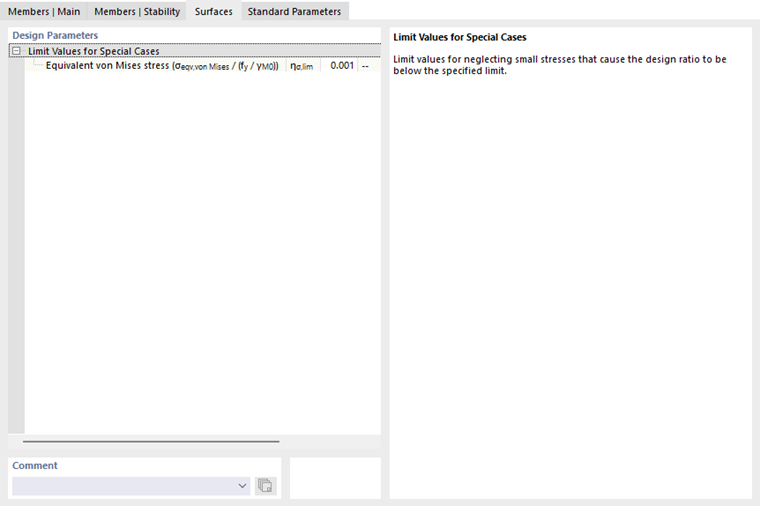 Tab "Members | Surfaces" for Steel Design According to EN 1993
