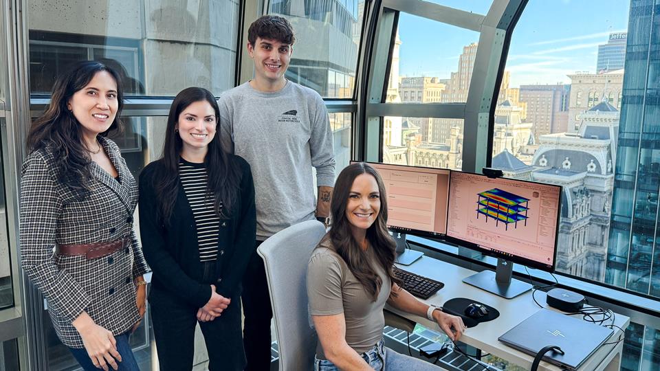 Photo of the team gathered in the Philadelphia office for the Careers page.