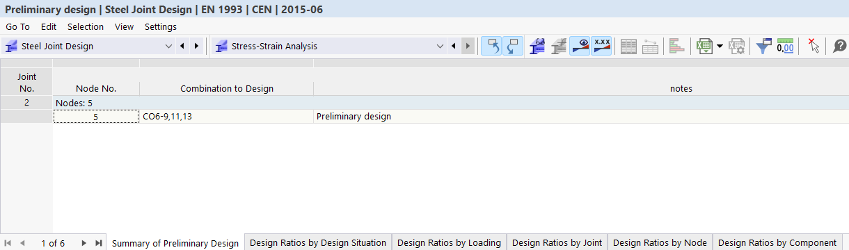 Summary of preliminary design