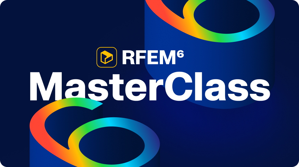 Illustration promoting the RFEM 6 Masterclass Course for Cyber Week 2025, specifically tailored for the USA audience.