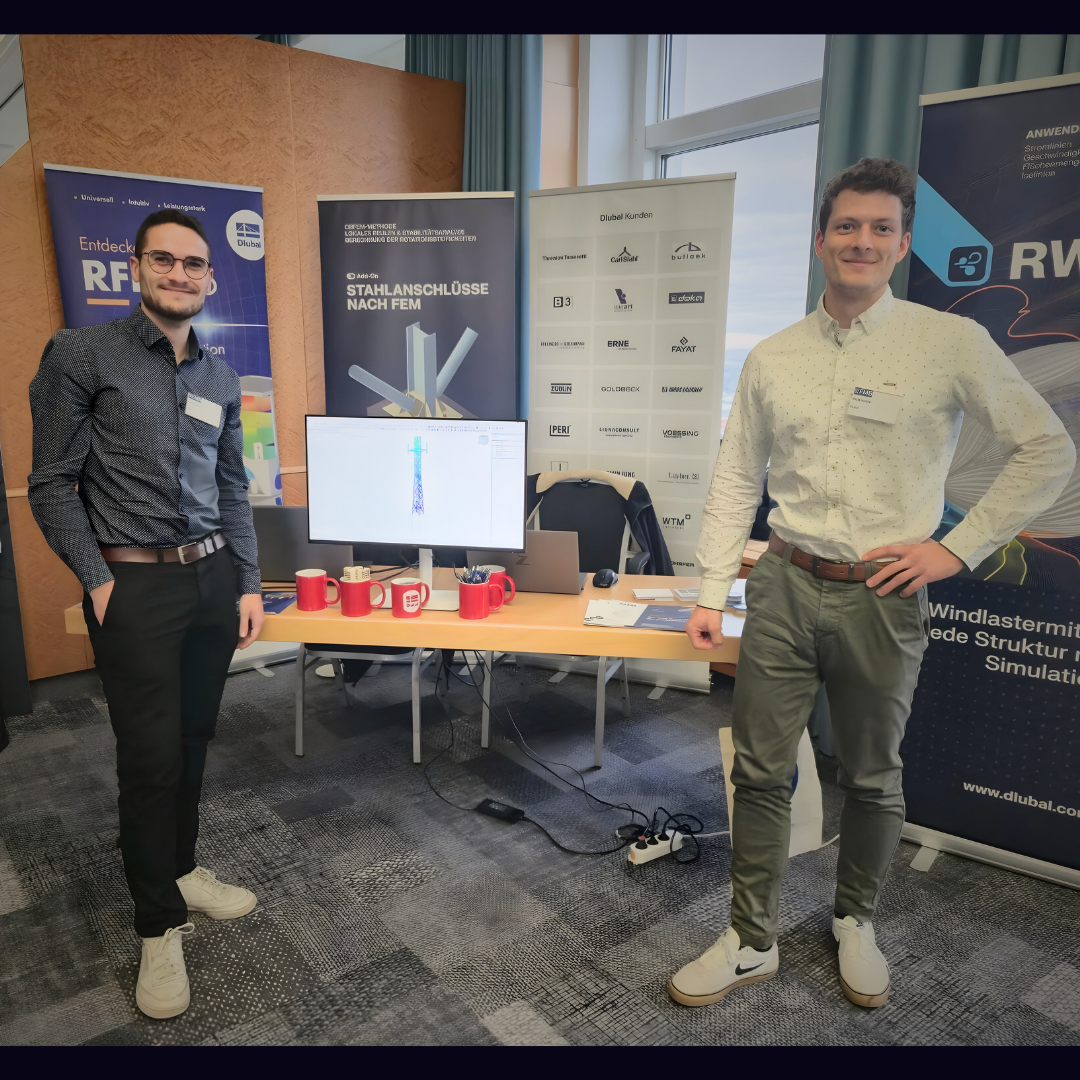 Dlubal team at the stand of the mobile communications trade fair in Erfurt