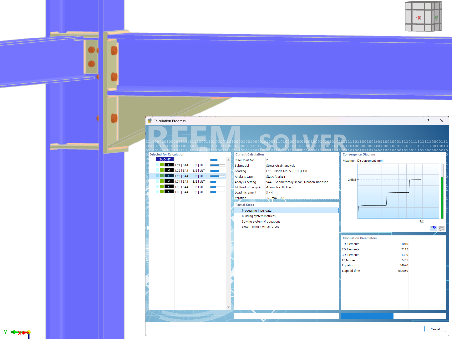 Preliminary design and reduction of load combinations in RFEM
