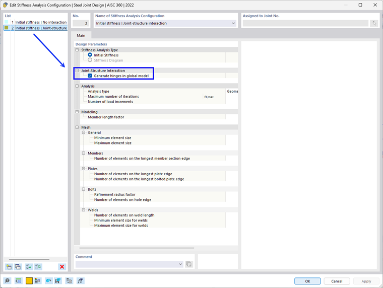 Joint-Structure Interaction