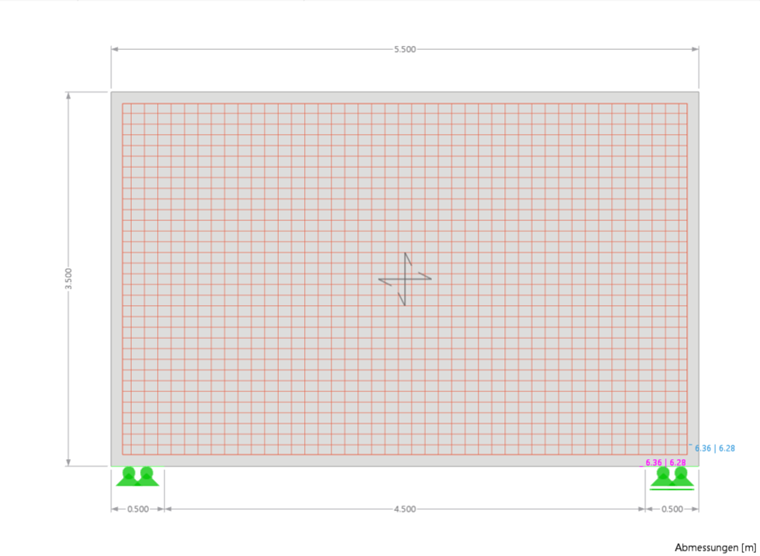 Model geometry for nonlinear calculation