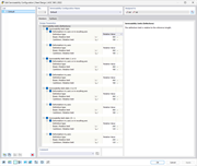 Dialog Box "Edit Serviceability Configuration" for Steel Design According to AISC 360