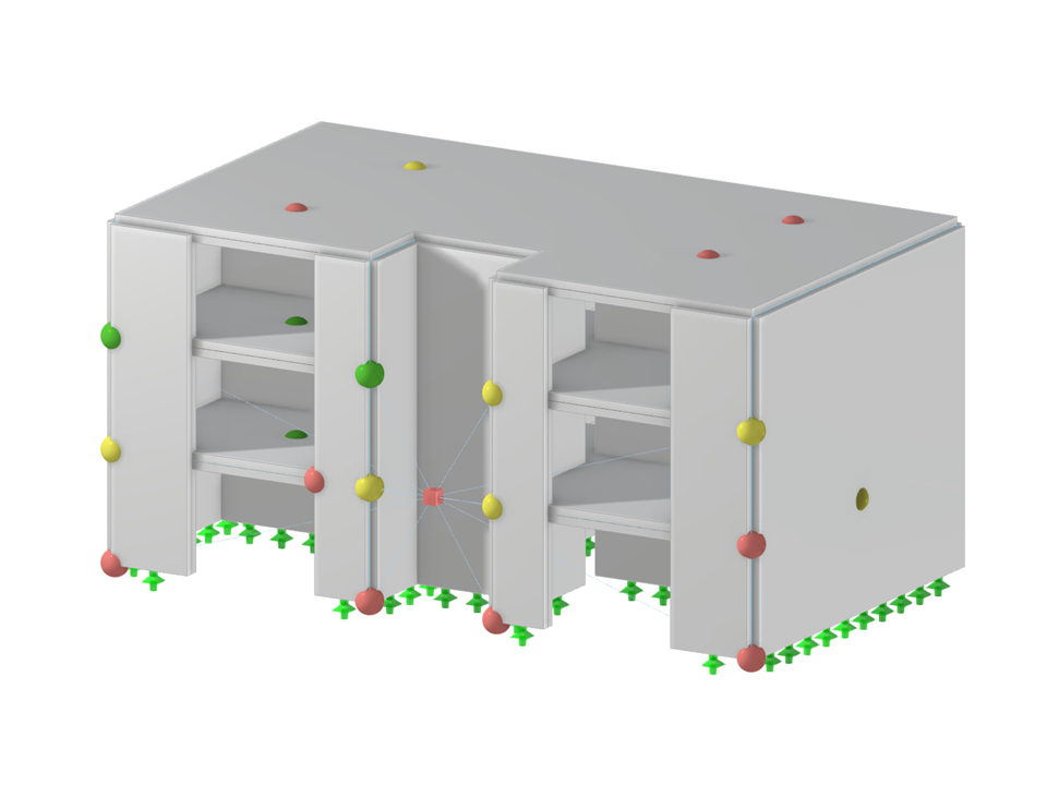 Digital twin integration with sensors monitoring building conditions for maintenance insights.