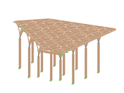 Engineering of the Sprint Canopy, focusing on height, slender columns, buckling, logistics.