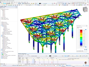 Display showing global deformation results of timber structure by Ergodomus in Singapore.