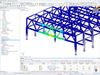 Structural analysis model of Sages Road Depot showcasing global deformation in the Z-axis, developed by Ergodomus.