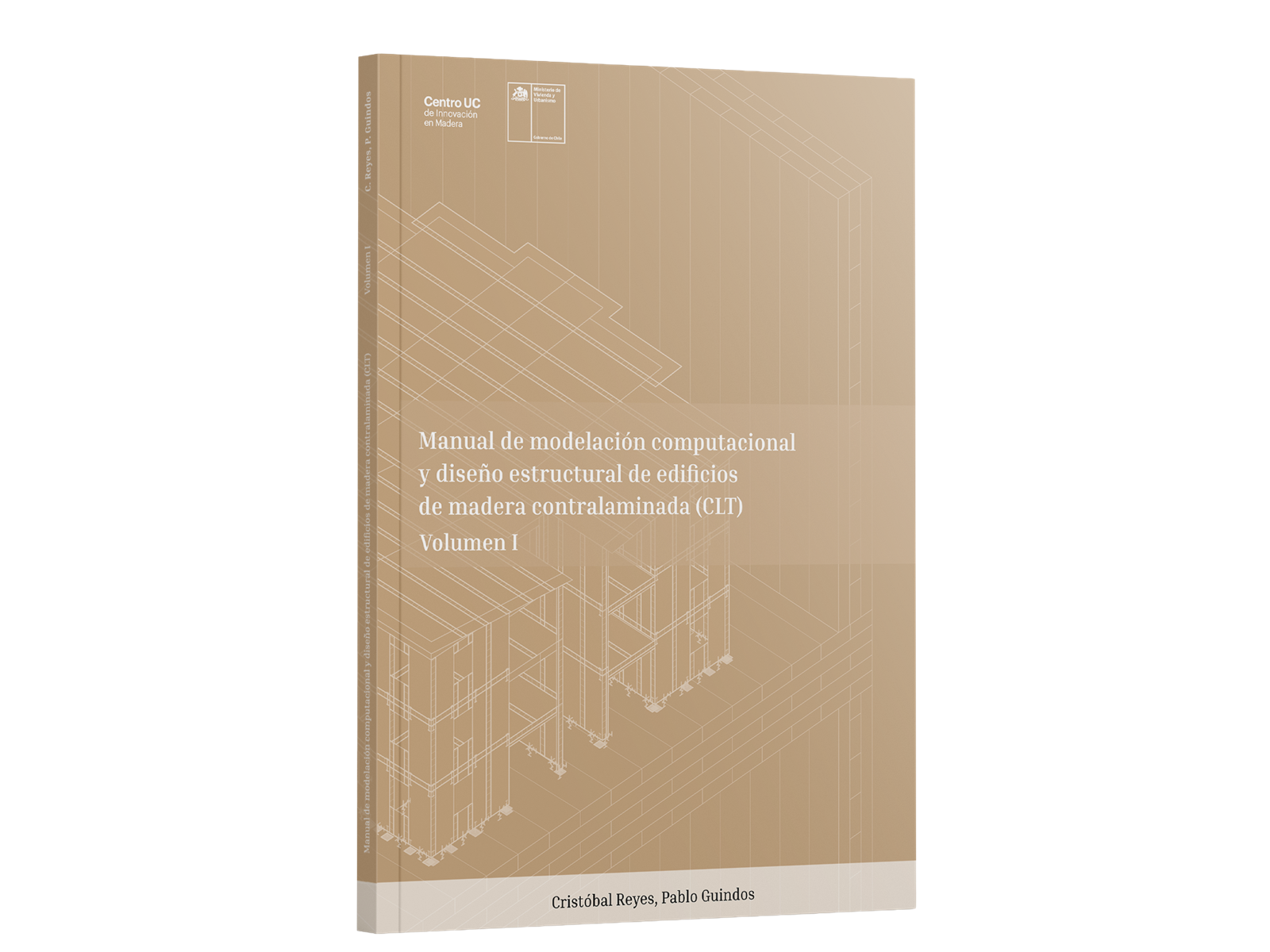 Cover of the Manual of Computational Modeling and Structural Design of CLT, including theoretical foundations and practical examples.