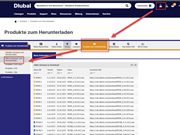 Extranet surface shows options for downloading older software versions.