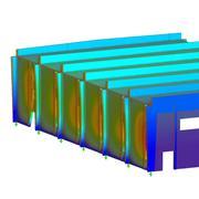 Design overview of a steel membrane canopy structure in Nairobi. Showcasing intricate geometry and material detailing.
