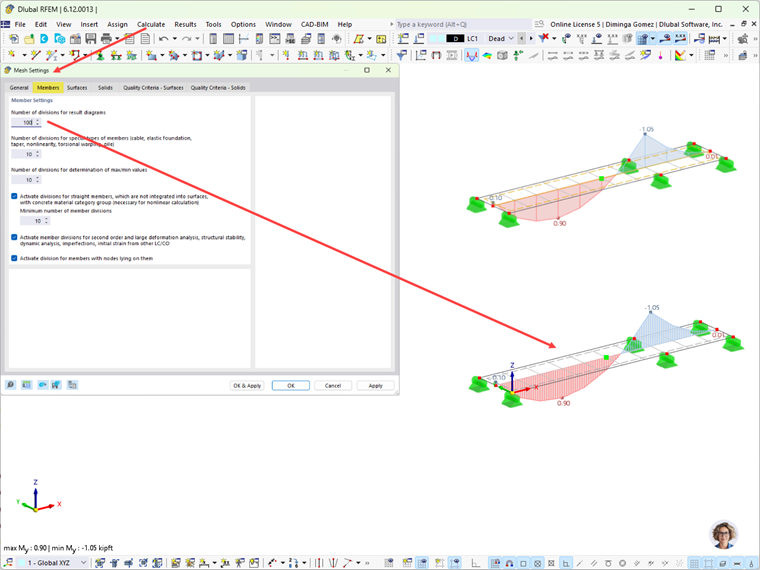 KB 002029 | Using Result Beams in RFEM 6