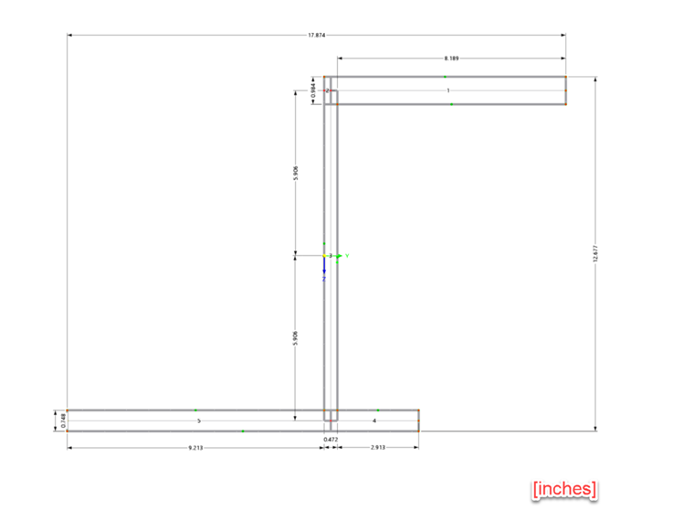 KB 2027 | Design example: Asymmetric I-section.