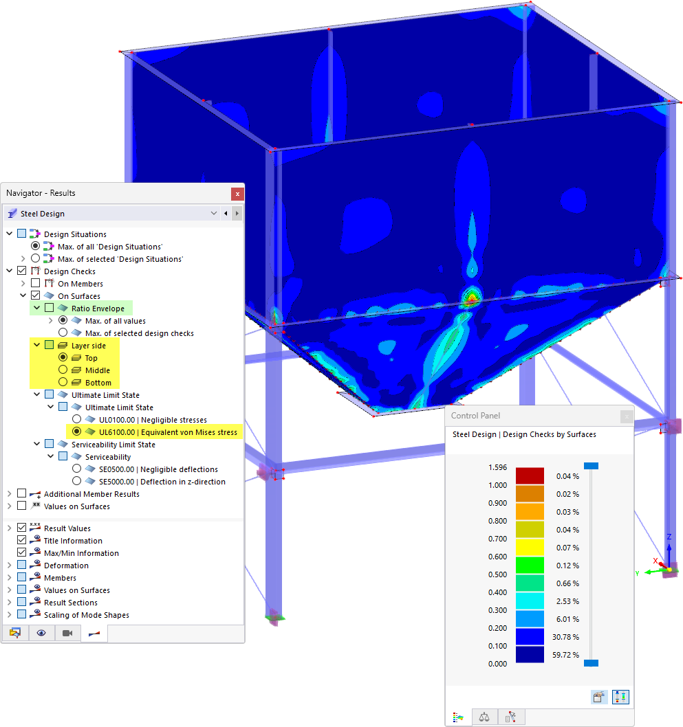 Displaying design ratios on surfaces