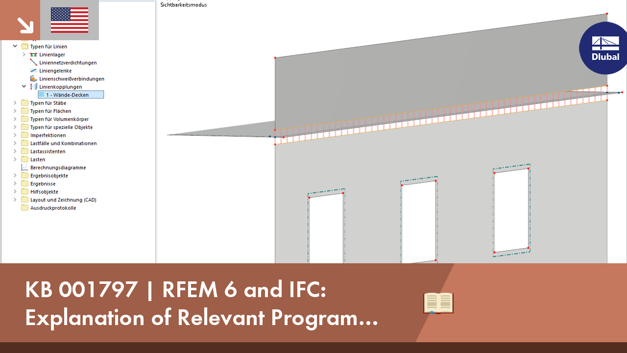 RFEM 6 and IFC: Explanation of Relevant Program Features | KB