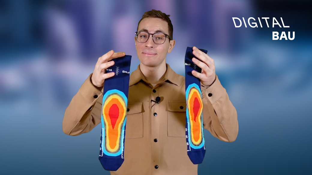 Thumbnail for a video intended as a header banner for the digitalBAU 2026 event, showcasing futuristic design elements.