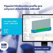 Calculation of an aluminum section for mounting a glass railing