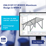 CSA S157-17 (R2022) Aluminum Design in RFEM 6