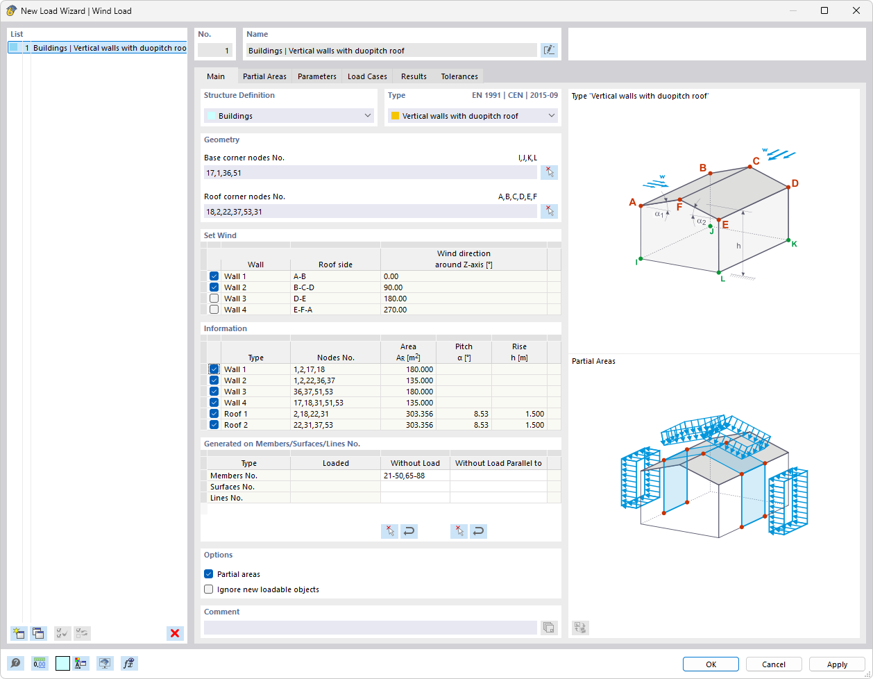 Dialog Box "New Load Wizard | Wind Load"