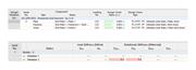 Loads and reactions on an extended end plate connection showing design ratios and rotational stiffness analysis results.