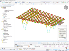 Steel cross-section in RSTAB with detailed geometry and connecting points.