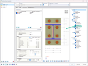 Automatic dimensioning of an end plate in the Steel Joints add-on.