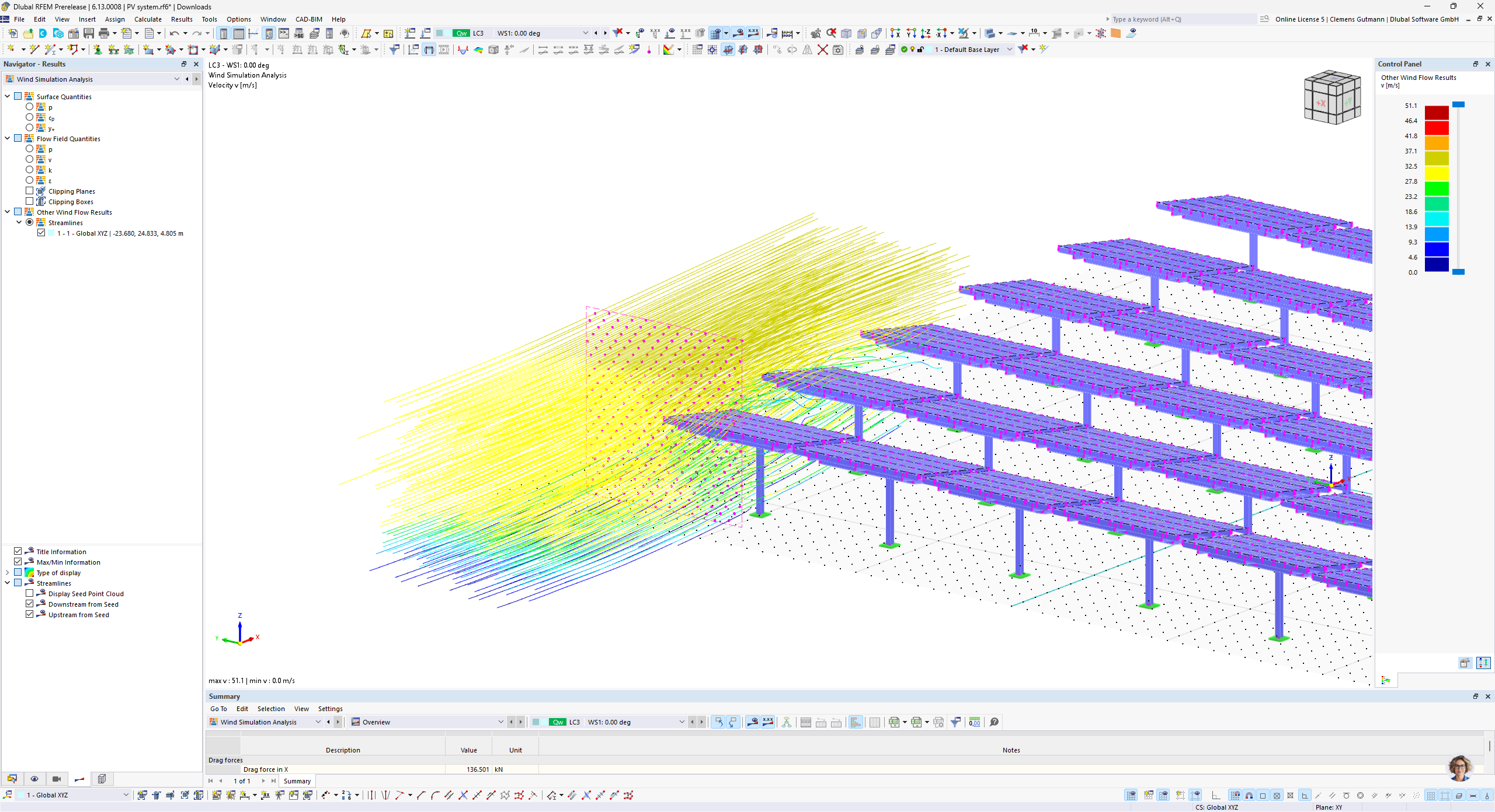 Enhanced Streamlines with Point Cloud and Animation