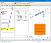 Activating design properties of a member