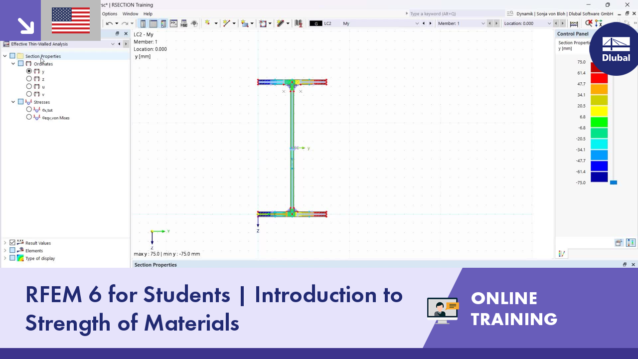 RFEM 6 for Students | Introduction to Strength of Materials | April 22 ...