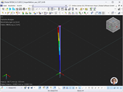 Beam with applied imperfection of the buckling mode shape