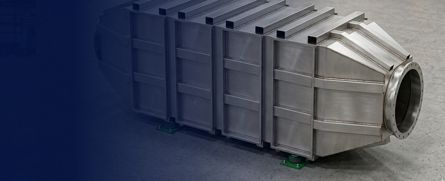 Structural analysis of a stainless-steel gas container designed by Arcus Engineering. The container's resilience and durability are assessed using advanced engineering software.