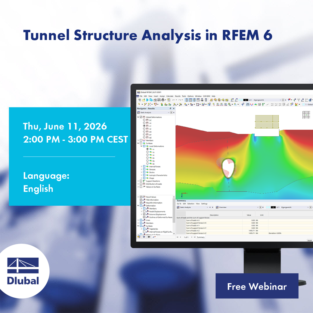 Tunnel Structure Analysis in RFEM 6