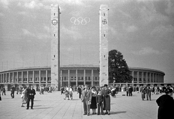 Olympic Stadium Berlin at the 1936 Summer Olympics, historic venue.