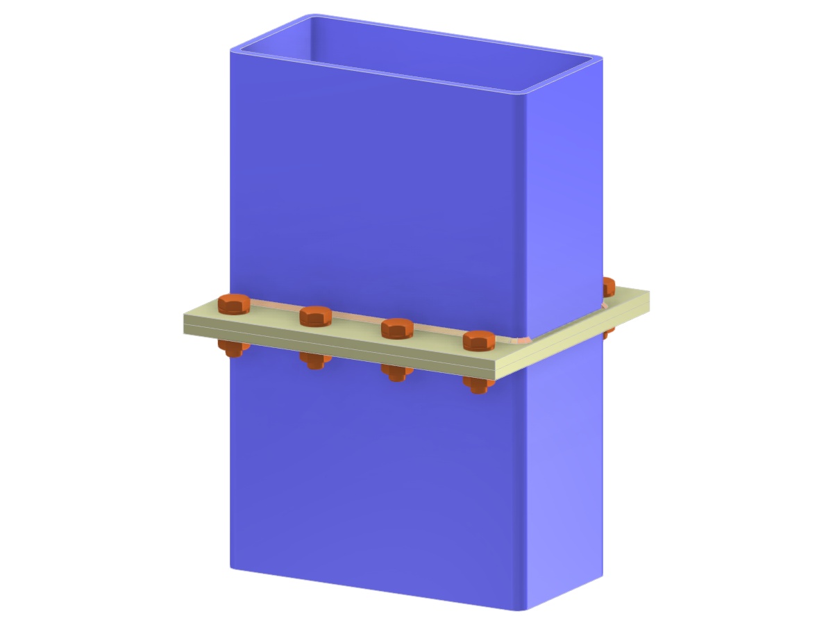 Model 006152 | Column Splice with Extended End Plate to Plate