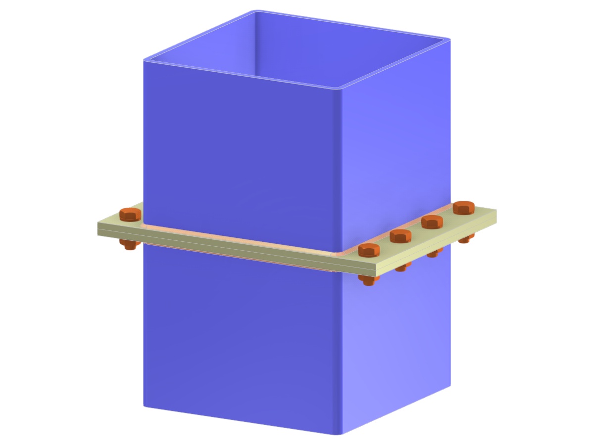 Model 006154 | Column Splice with Extended End Plate to Plate