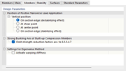 Tab 'Members | Stability' for Steel Design according to CSA
